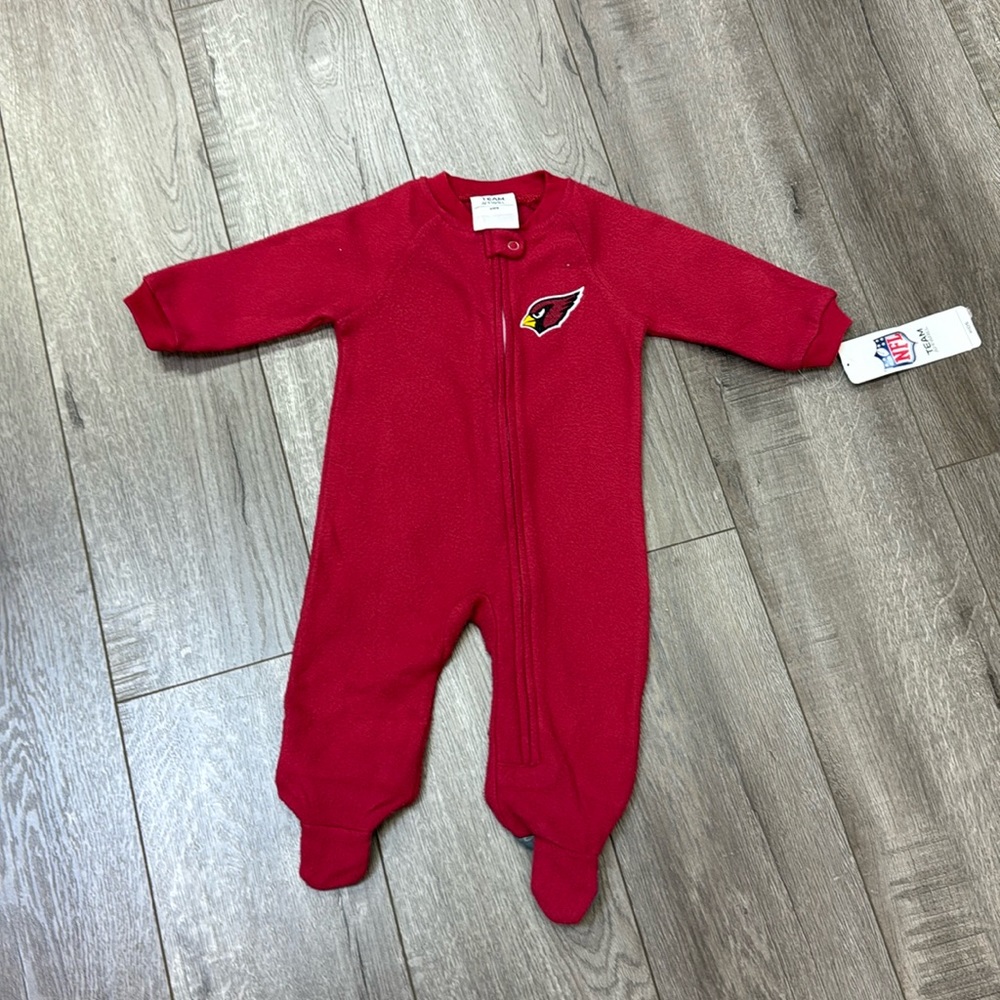 NFL team apparel kids size 0-3 months newborn Cardinals new with tags footed